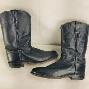 Justin Boots Western Roper Boots Dark Gray